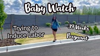 Naturally Inducing Labor  39 Weeks Pregnant  IVF JOURNEY [upl. by Sineray230]