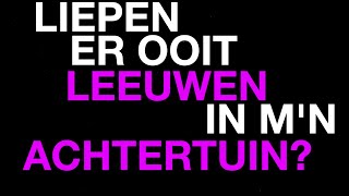 Liepen er ooit leeuwen in mn achtertuin  Weekly Question [upl. by Phelia458]