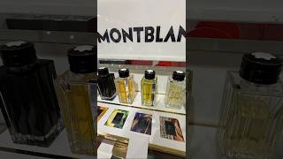 Montblanc black meisterstück patchouli ink extreme leather and vetiver glacier airport review [upl. by Petite]