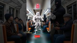 Robber in the traine catsoftiktok cat aiart ai aimixture catlover [upl. by Orravan]