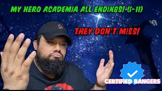 FIRST TIME REACTING TO All My Hero Academia Endings Finally started watching it [upl. by Annua]