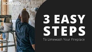 3 Easy Steps To Limewash Your Fireplace [upl. by Ellenrad]