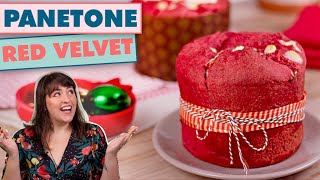 PANETONE RED VELVET RECHEADO  o famoso Especial de Natal  Tábata Romero [upl. by Jenelle]