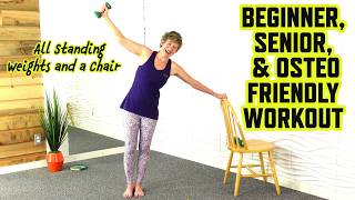 25 Minute Beginner Senior and Osteo Friendly Barre Workout No Twisting [upl. by Hallock319]