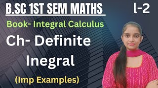 BSc 1st sem maths integral calculusChDefinite Integral  By Jyoti Chaudhary ✍️✍️ [upl. by Enirehs]