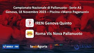 IREN Genova Quinto  Roma Vis Nova Pallanuoto [upl. by Pippy]