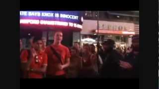 GENYAHANNA  WHITE CHRISTIAN GETS SCHOOLED in TIMES SQUARE NY  HEBREW ISRAELITES [upl. by Llemaj]