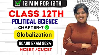 Ch7 Globalisation 12th Political Science NCERT  Studyship with Krati 2 [upl. by Aylmer315]