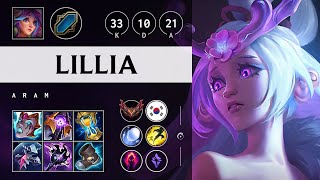 Lillia ARAM Triple Kill Unstoppable  KR Grandmaster Patch 1422 [upl. by Helenka676]