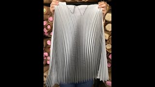 Showing how to Sunray pleat [upl. by Aitas]