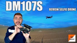 DM107S test exterior y review  Selfie drone foldable Fpv 720p 120º [upl. by Akital647]