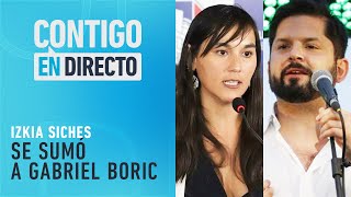 RENUNCIÓ AL COLMED Izkia Siches se sumó a la campaña de Gabriel Boric  Contigo en Directo [upl. by Kyl959]