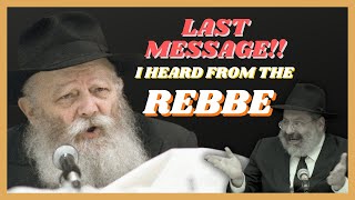 The Last Lecture of the Rebbe How to Love Parshas Shkelaim [upl. by Wendelin]