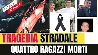 quotTragedia a Fonni Quattro giovani muoiono in un incidente mortale sulla SP69quot [upl. by Flodur]