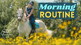 Morning Routine of an Equestrian Summer 2022 This Esme AD [upl. by Roi422]