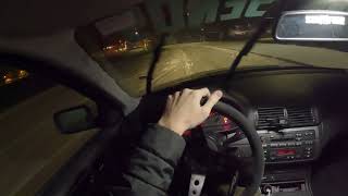 POV SNOW DRIFTING  BMW E46 320i [upl. by Fayre5]