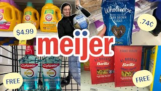 Meijer Best Deals 11191125  Got my 🆓 Turkey  Lots of freebies 🤩💰 [upl. by Kablesh]