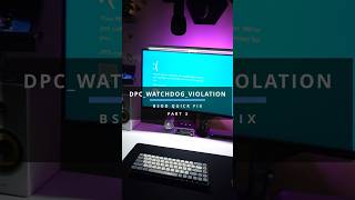 BSOD quick fix DPCWATCHDOGVIOLATION PART 3 shorts [upl. by Kylander]