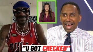 Snoop Dogg CHECKS Molly Qerim For Hyping Up Bronny James Gleague Stats🏀 [upl. by Esialb29]