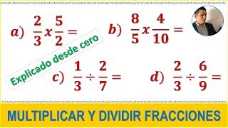 Multiplicación y división de fracciones  Para principiantes [upl. by Lenhart199]