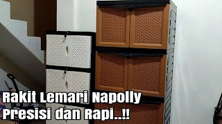 CARA MERAKIT LEMARI PLASTIK NAPOLLY SUSUN 4 [upl. by Kay695]