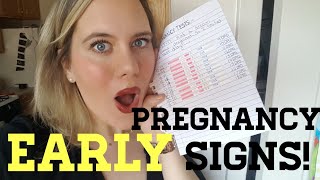 HOW I KNEW I WAS PREGNANT  PREGNANCY TEST LINE PROGRESSION [upl. by Jarv]