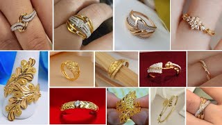 2025 New Design Gold Finger Ring 💍 CollectionLatest Light Weight Gold Engagement Ring 💍 Design [upl. by Margi]