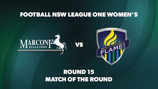 League One Womens Round 15 Marconi Stallions FC v South Coast Flame FC [upl. by Rome]