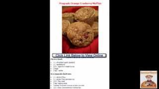 Easy Recipes Orange Cranberry Muffins [upl. by Apicella]