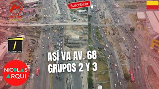 Así va Construcción de TransMilenio Avenida 68 entre la Calle 8 Sur y la Calle 13 en Bogotá 🇨🇴 [upl. by Esch]