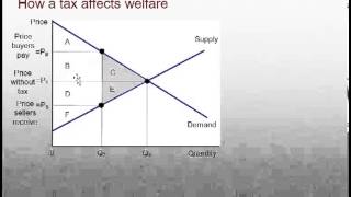 Taxes and Subsidies Part 4 Tax Revenue and Economic Welfare [upl. by Halle]