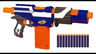 NERF NStrike Elite Alpha Trooper CS12 Unboxing and Review [upl. by Cadmar]