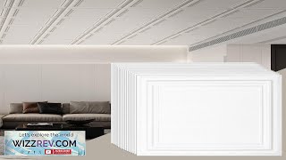 VEVOR Ceiling Tiles 48Pack 20 x 20 in Polystyrene Easy Installation Glueup Review [upl. by Gudrun]