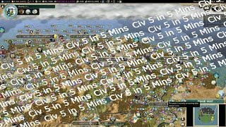 Civ 5 in 3 Mins Powerful PC Master Race  a Mod  Sid Meiers Civilization V LP [upl. by Attiuqahs]