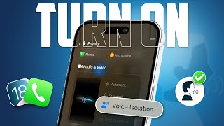 How to Turn On Voice Isolation for iPhone Phone Calls After iOS 18 Update [upl. by Triley640]