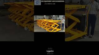 Battery Operated Scissor Lift By Nio Equipment amp Engineering 91 7020611480 [upl. by Gunter]