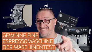 Gewinne eine Espressomaschine  Maschinentest [upl. by Anevad]