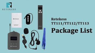 Retekess TT111TT112TT113 Package List [upl. by Yleve]