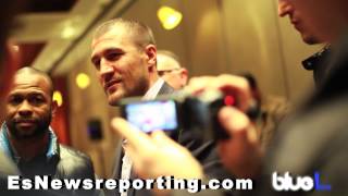 kovalev vs pascal faceoff  roy jones jr on fight EsNews boxing [upl. by Dorman775]