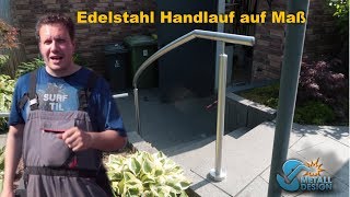 Edelstahl Handlauf auf Maß  KundenVlog  JPS Metalldesign [upl. by Sorgalim]