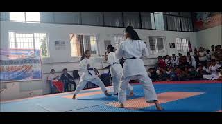 Paiku Kata with Bunkai Nepali GirlsKarateka [upl. by Naruq]