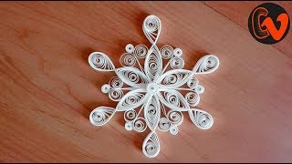 Quilling Snowflakes Tutorial [upl. by Aicitan43]