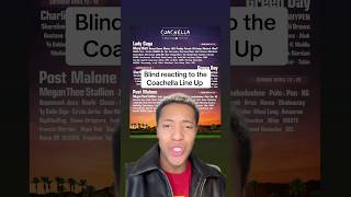 Blind reacting to Coachella Line Up 2025 [upl. by Nauqat]