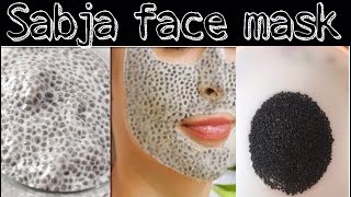 Sabja seed face packChia seed face packMiracle gel mask for glowing fair spotless skin [upl. by Anneuq]