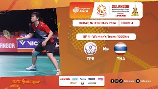 SELBATC2024  Chinese Taipei v Thailand  Quarterfinals  Womens Team  Live [upl. by Isteb]