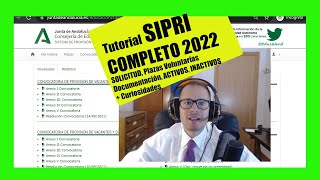 ✅ SIPRI 2022 ✅ Tutorial COMPLETO ✅ Solicitud Plazas Voluntarias ✅ Profesores Interinos de Andalucía [upl. by Cris]