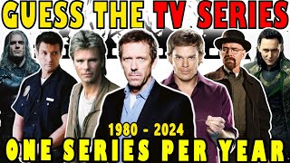 Guess The Series Theme Song  One Series Per Year  1980 Till 2024 TV Show Quiz [upl. by Miarhpe]