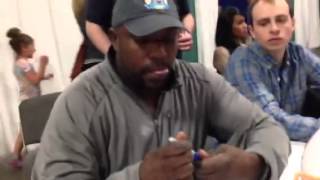 Warren Sapp signing autographs [upl. by Michaella]