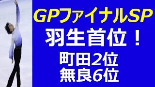 【羽生結弦 gpファイナル ショート 動画】2014結果男子SP結果速報！羽生首位、町田2位、無良6位 [upl. by Obel]