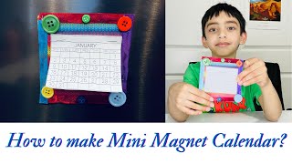 How to make Mini Magnet Calendar [upl. by Enawd]